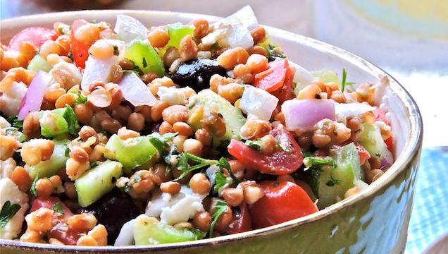 The Looneyspoons’ Greek lentil salad